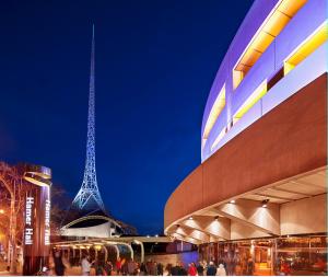 Spire from Hamer Hall  David Simmonds Photography
