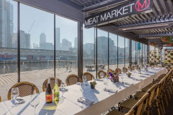 Dine beside the river at Meat Market, South Wharf