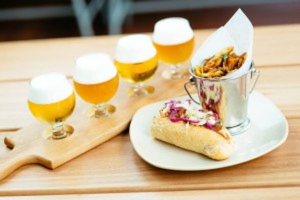 A wide range of beers and great food at Hophaus, Southbank