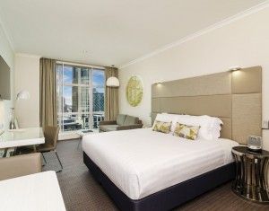 Interior of standard room, Clarion Suites, Melbourne