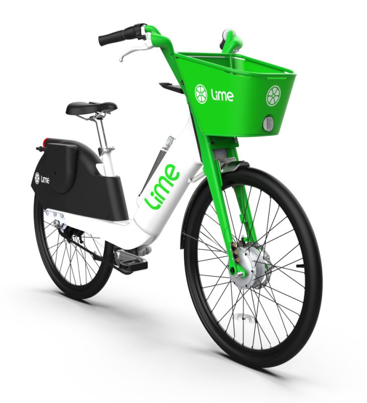 Lime e-bicycle